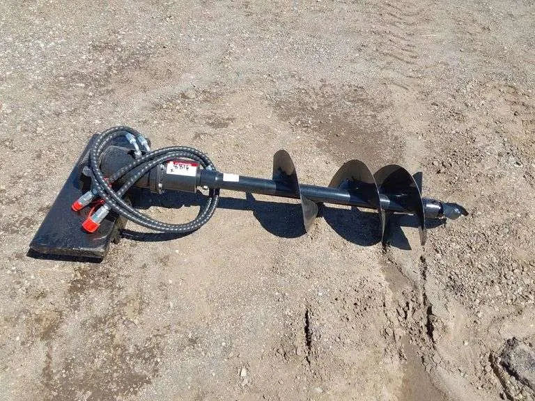 GIYI MINI SKID STEER POST HOLE DIGGER 12" AUGER
