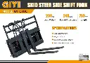 GIYI MINI SKID HYD FORKS 36"TINE