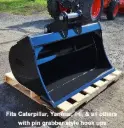 TAGAC.US 42" HD GRADING BUCKET FOR CART 303.5 PIN GRABBER 