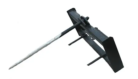 MID STATE WILDCAT BALE SPEAR SINGLE ROD